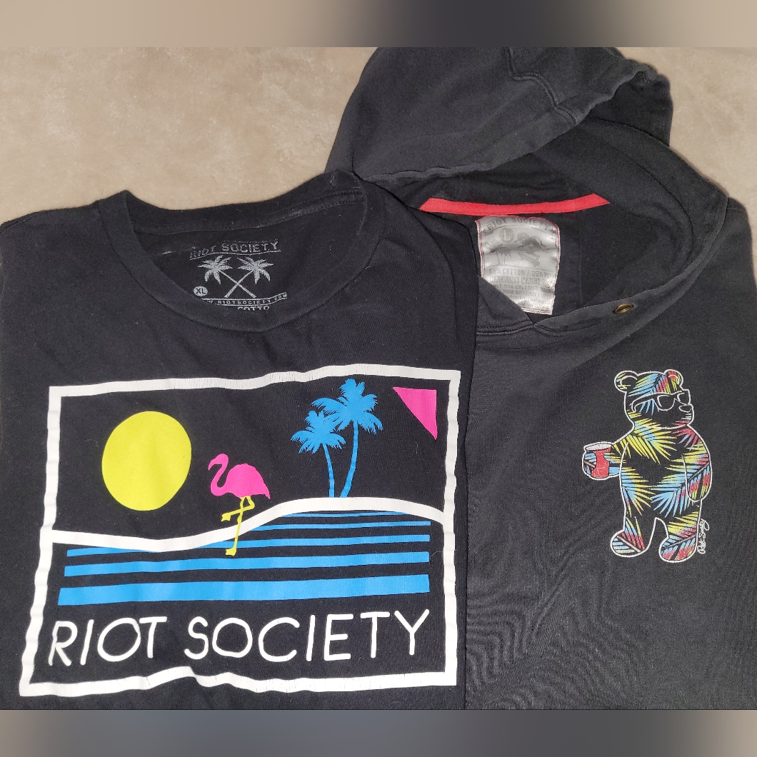 Bundle Of 2 Men's Riot Society Shirts